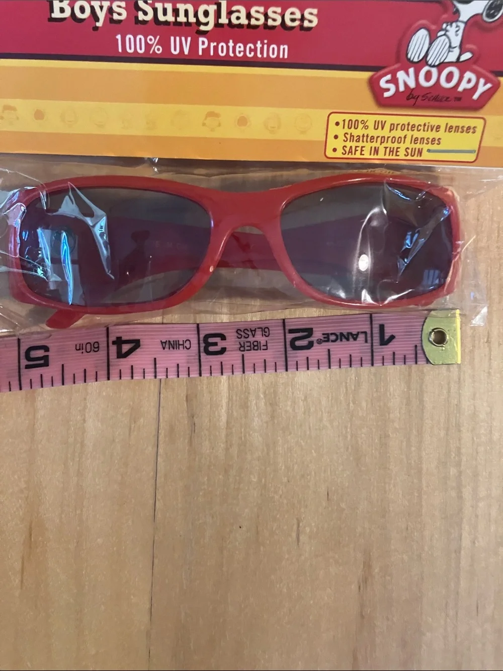 Boys Red Peanuts Sunglasses 